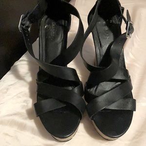 Strappy cork bottom Sandals